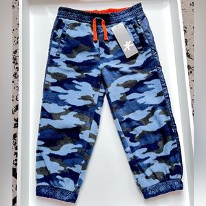 NWT Splendid Boys Navy Camo Fleece Joggers
